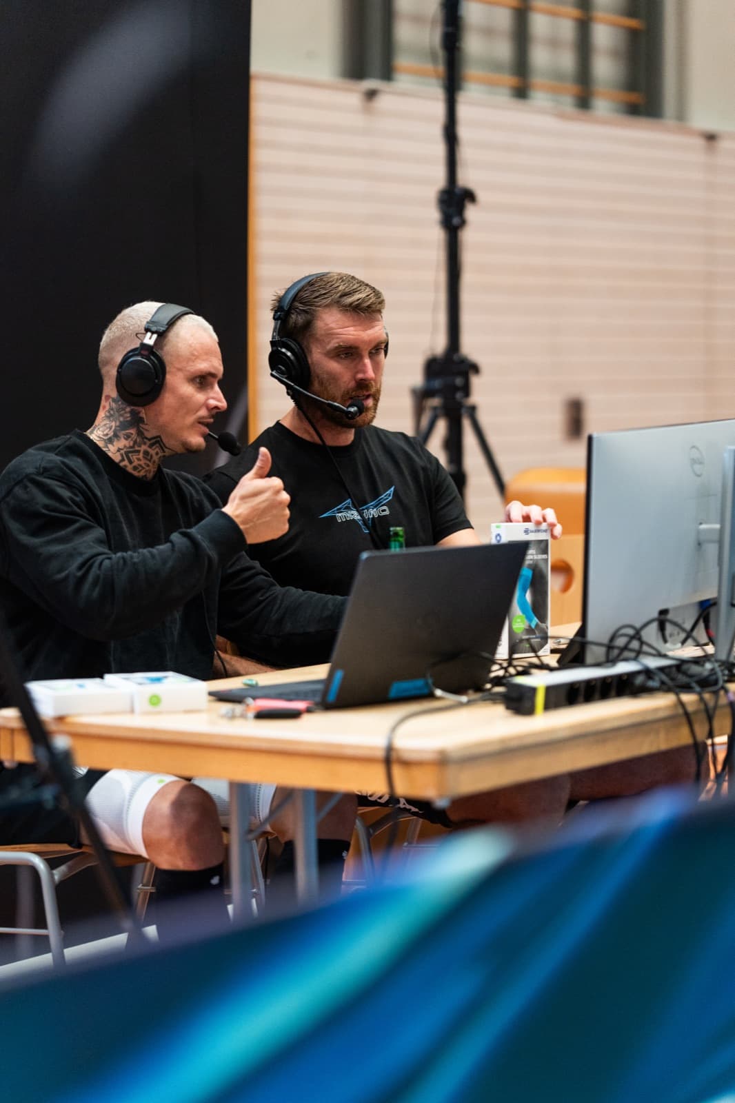 Teamstaff am Spielfeldrand